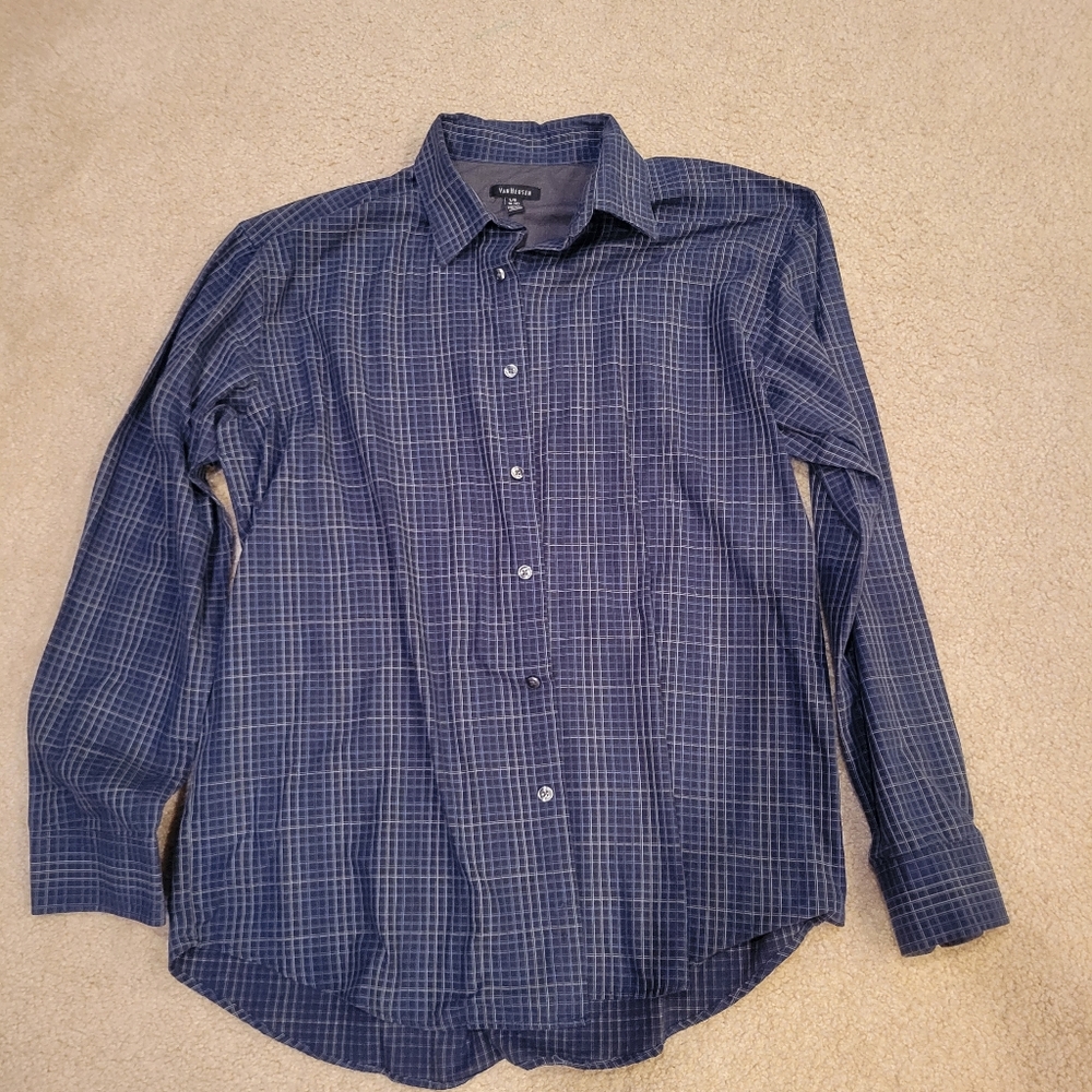 Mens Plaid Dress Shirt